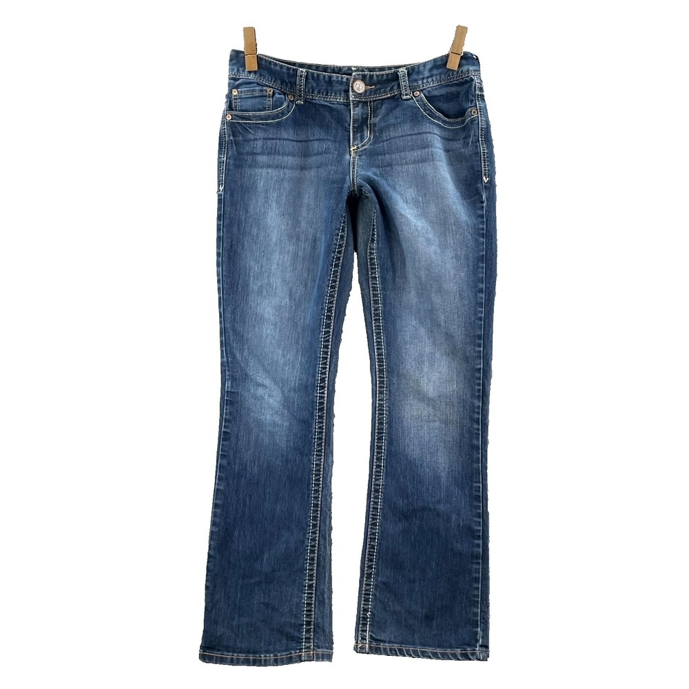 Maurices Straight Jeans Womens 9/10 Reg Blue Denim Streetwear Boho Everyday Wear